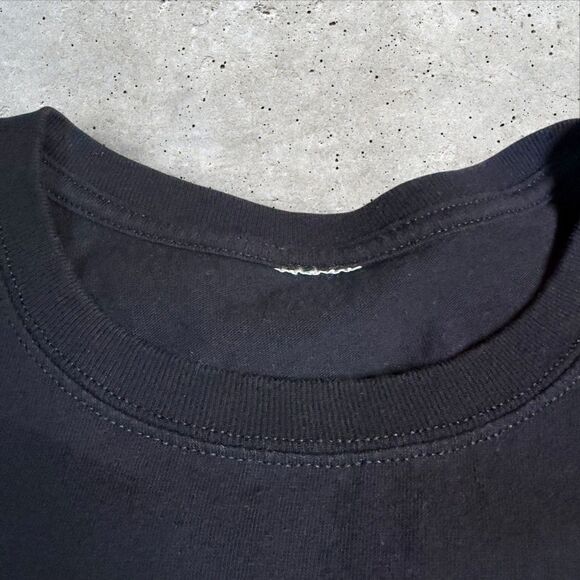 Texas Lone Star State Steer Embroidery Tee Black Yellow 90s Mens XL Western - Picture 8 of 10